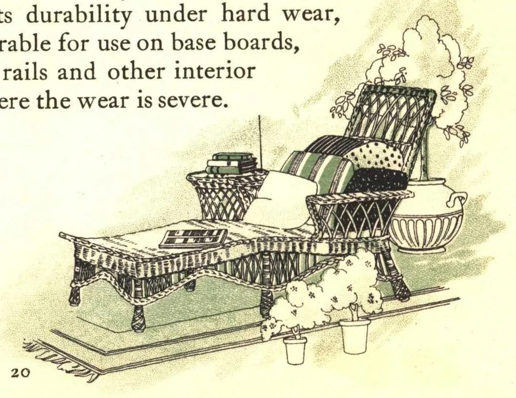 An illustration from Beautiful homes: hints on wood finishing and interior decorating., 1919, leaf 24
