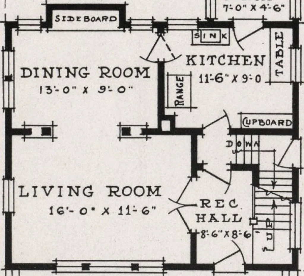 An illustration from Better built homes volume II, 1917, leaf 13