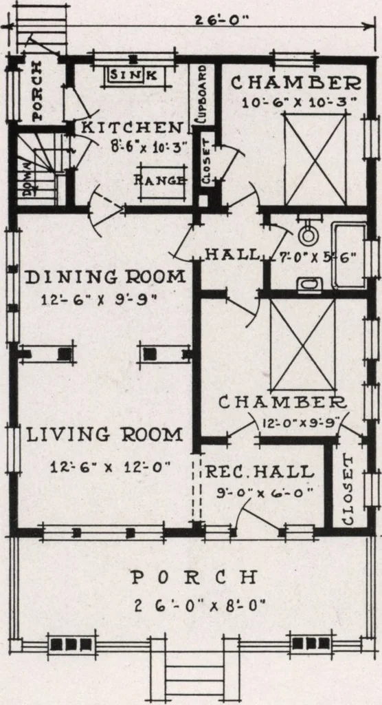 An illustration from Better built homes volume II, 1917, leaf 15