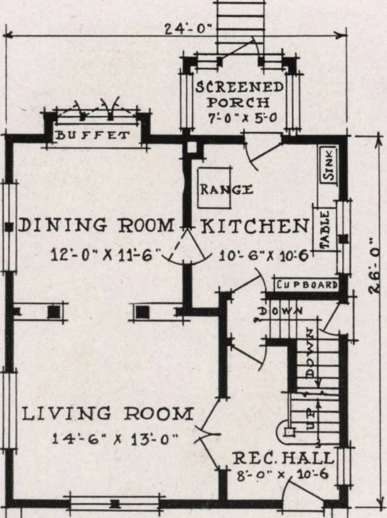 An illustration from Better built homes volume II, 1917, leaf 21