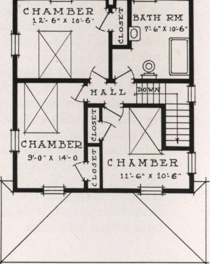 An illustration from Better built homes volume II, 1917, leaf 21