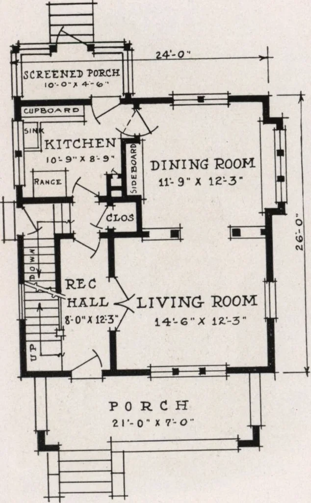 An illustration from Better built homes volume II, 1917, leaf 25