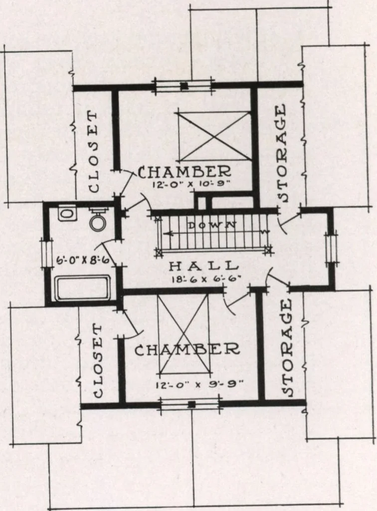 An illustration from Better built homes volume II, 1917, leaf 27