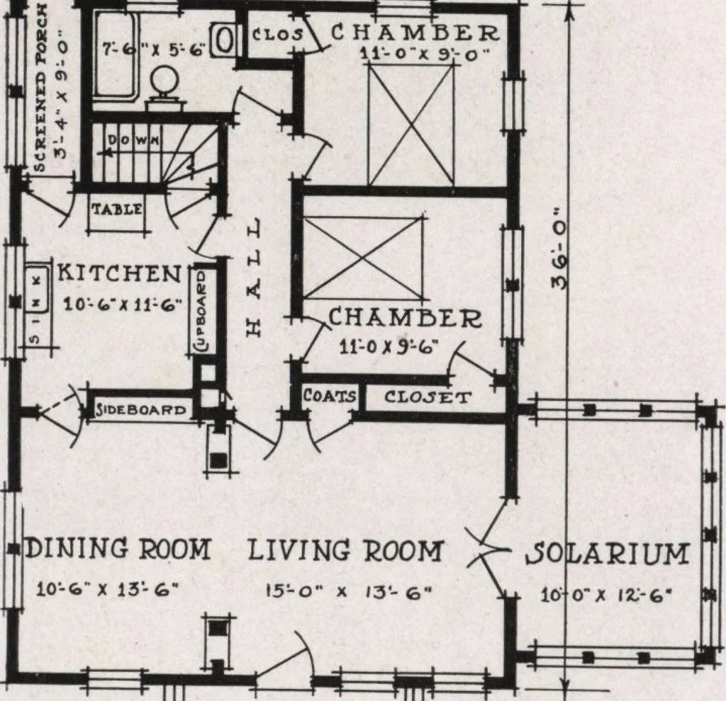 An illustration from Better built homes volume II, 1917, leaf 35