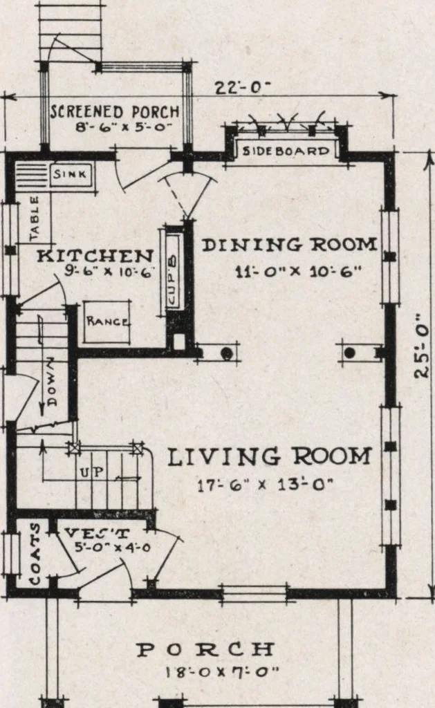 An illustration from Better built homes volume II, 1917, leaf 43