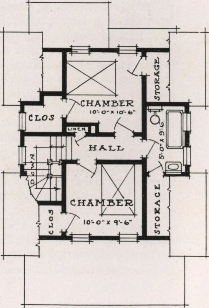 An illustration from Better built homes volume II, 1917, leaf 43