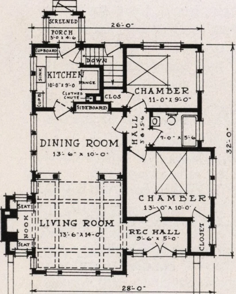 An illustration from Better built homes volume II, 1917, leaf 5