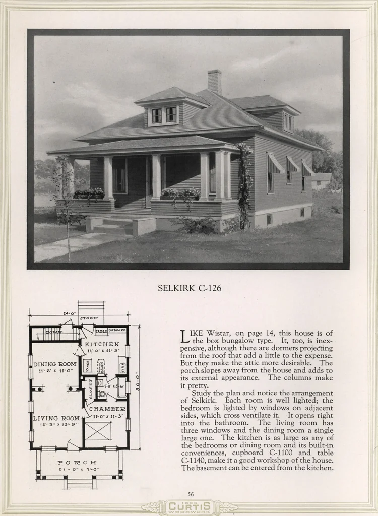 An illustration from Better built homes volume II, 1917, leaf 57