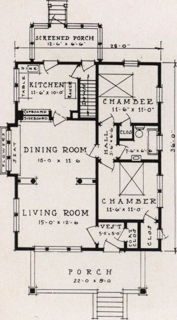 An illustration from Better built homes volume II, 1917, leaf 9