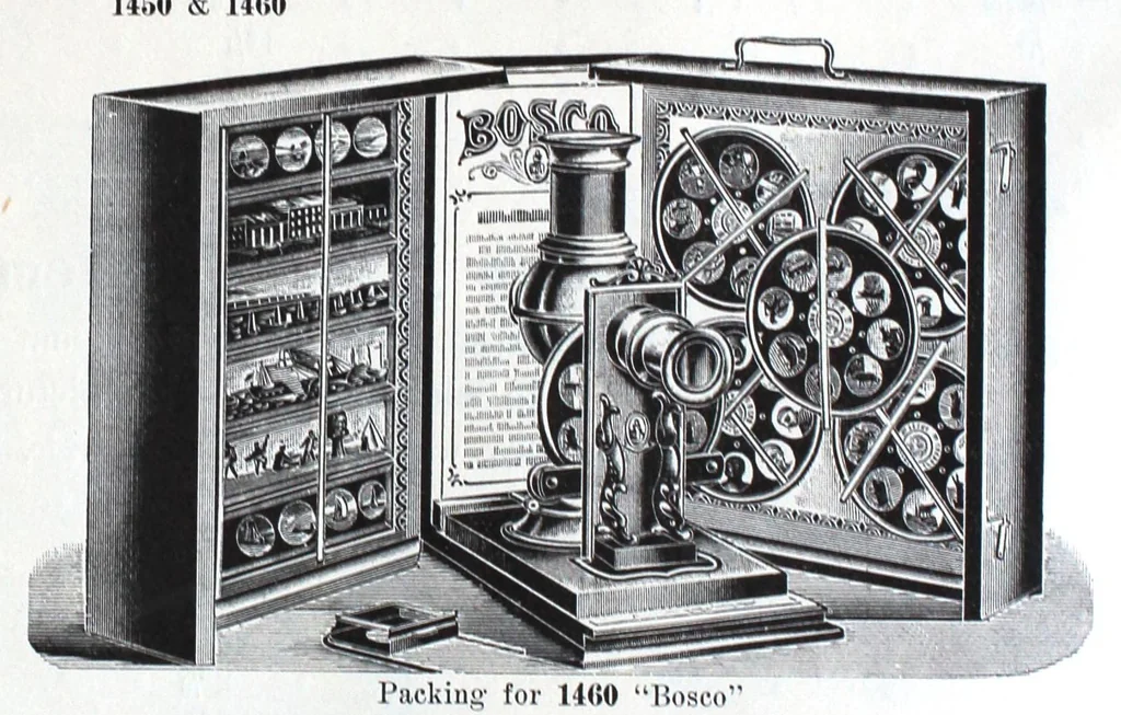 An illustration from Special Catalogue and Price List of Instructive Mechanical, Optical and Electrical Toys, 1902, leaf 9