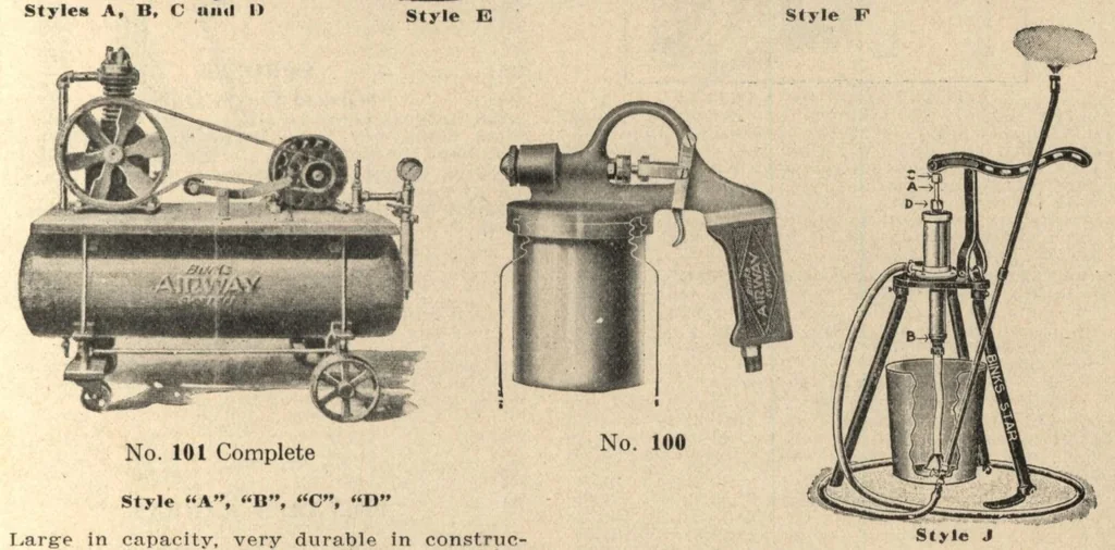 An illustration from Binks Spraying Machines : 1924, 1924, leaf 0
