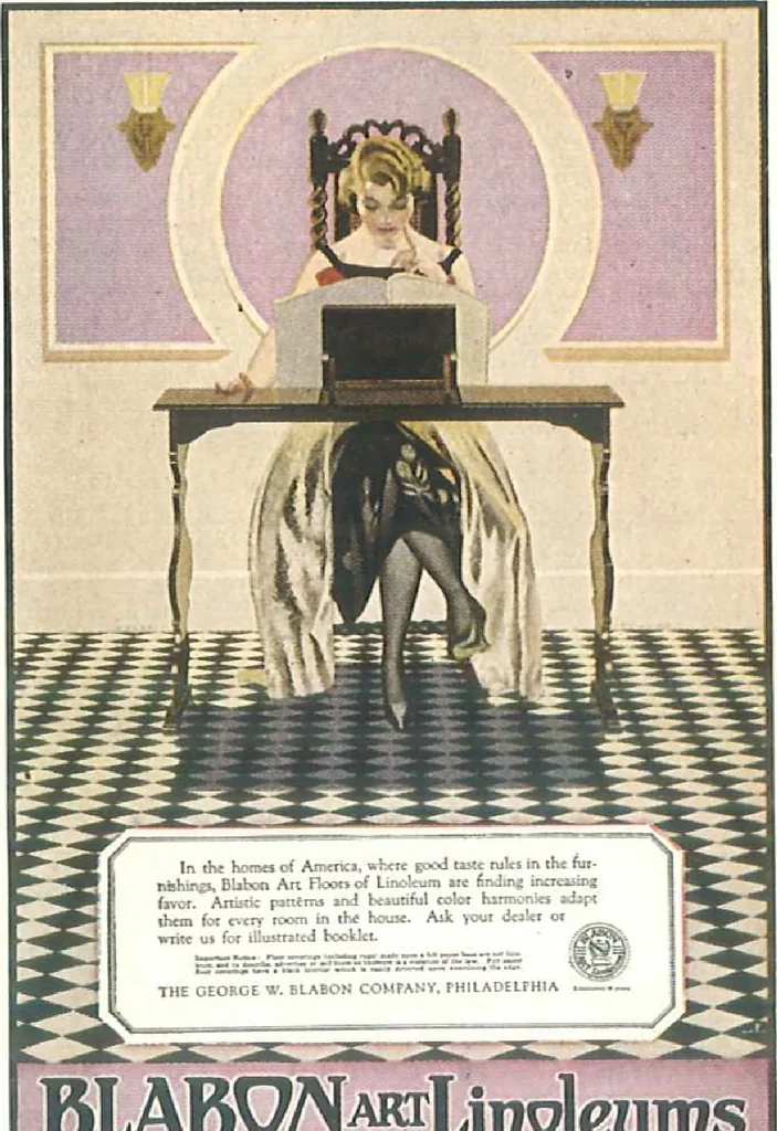 An illustration from Blabon art linoleum styles for 1921., 1921, leaf 4