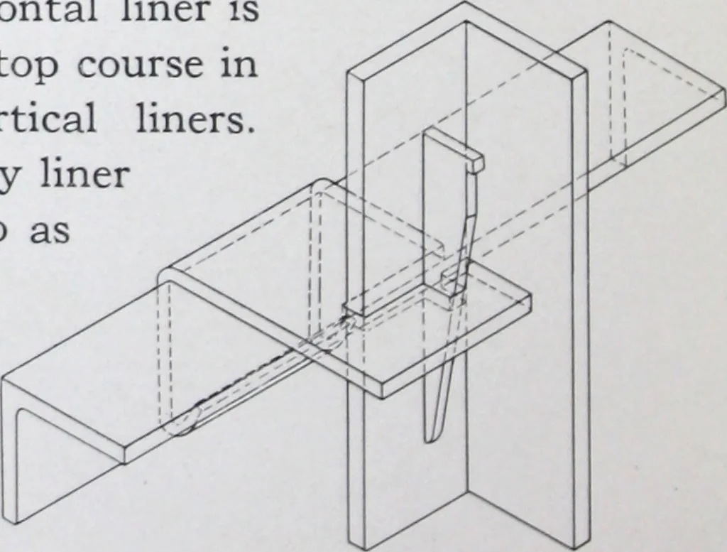 An illustration from Blawforms for light walls and foundations, 1919, leaf 19