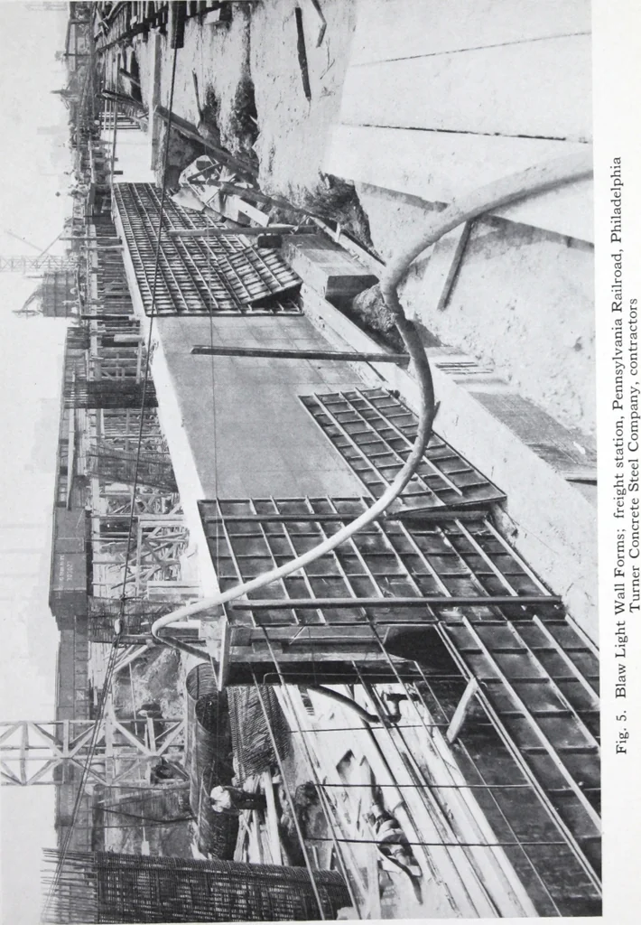 An illustration from Blawforms for light walls and foundations, 1919, leaf 8