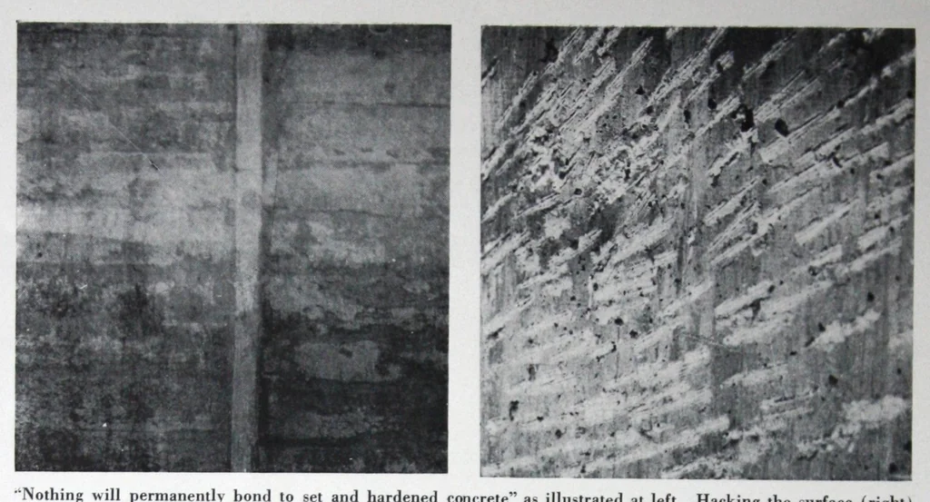 An illustration from Bonding surfaces on concrete produced by bonding Con-Tex, not a bonding paint., 1926, leaf 1