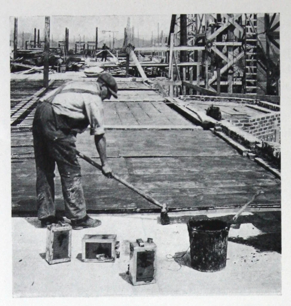 An illustration from Bonding surfaces on concrete produced by bonding Con-Tex, not a bonding paint., 1926, leaf 3