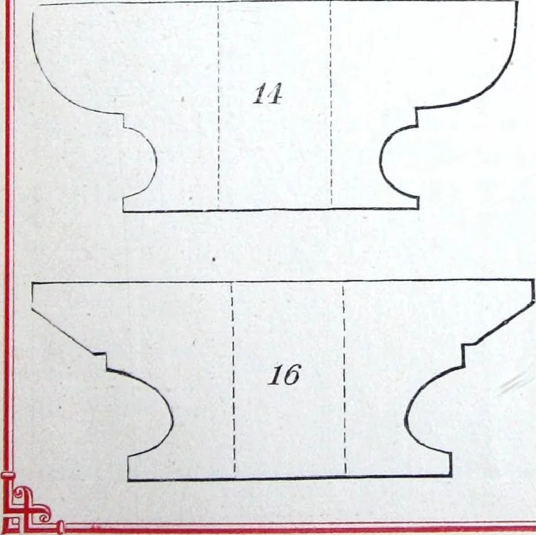 An illustration from Boult's carving, paneling, moulding and dovetailing machine for shaping, edge moulding, surface moulding, moulding scroll or fret work, paneling, dovetailing, etc, 1880, leaf 20