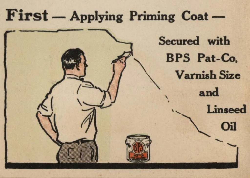 An illustration from BPS pat-co flat wall finish mottling and stippling., 1930, leaf 7