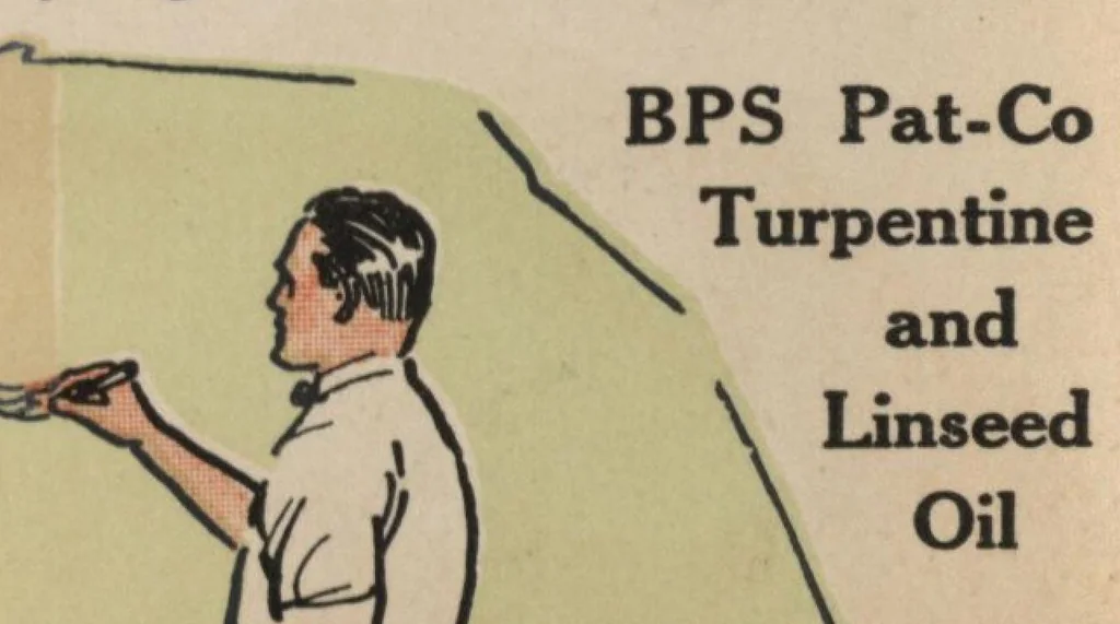 An illustration from BPS pat-co flat wall finish mottling and stippling., 1930, leaf 9