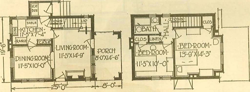 An illustration from Brick homes, 1922, leaf 11