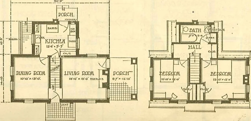 An illustration from Brick homes, 1922, leaf 14