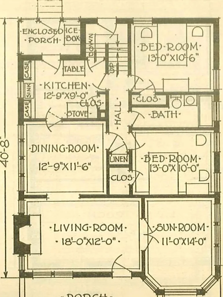 An illustration from Brick homes, 1922, leaf 16