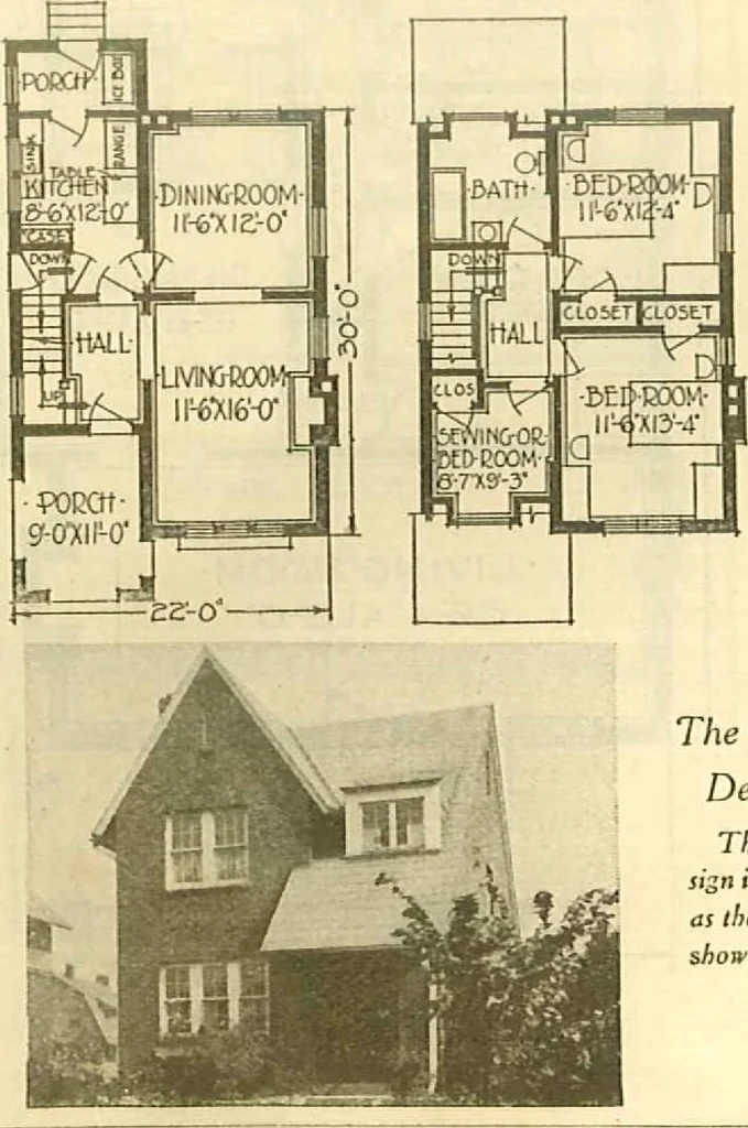 An illustration from Brick homes, 1922, leaf 17