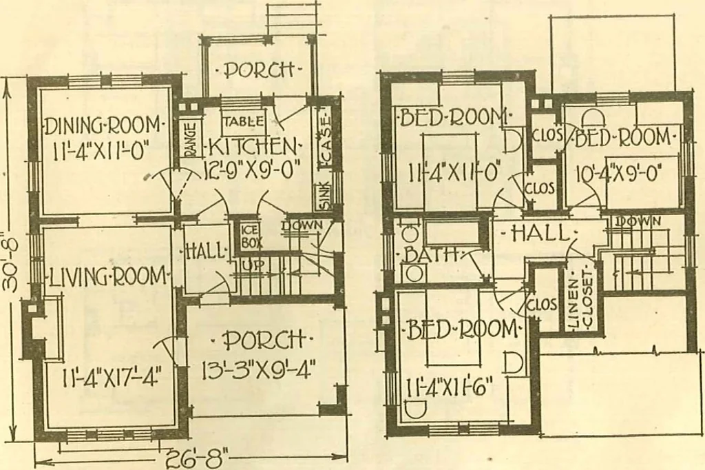 An illustration from Brick homes, 1922, leaf 19