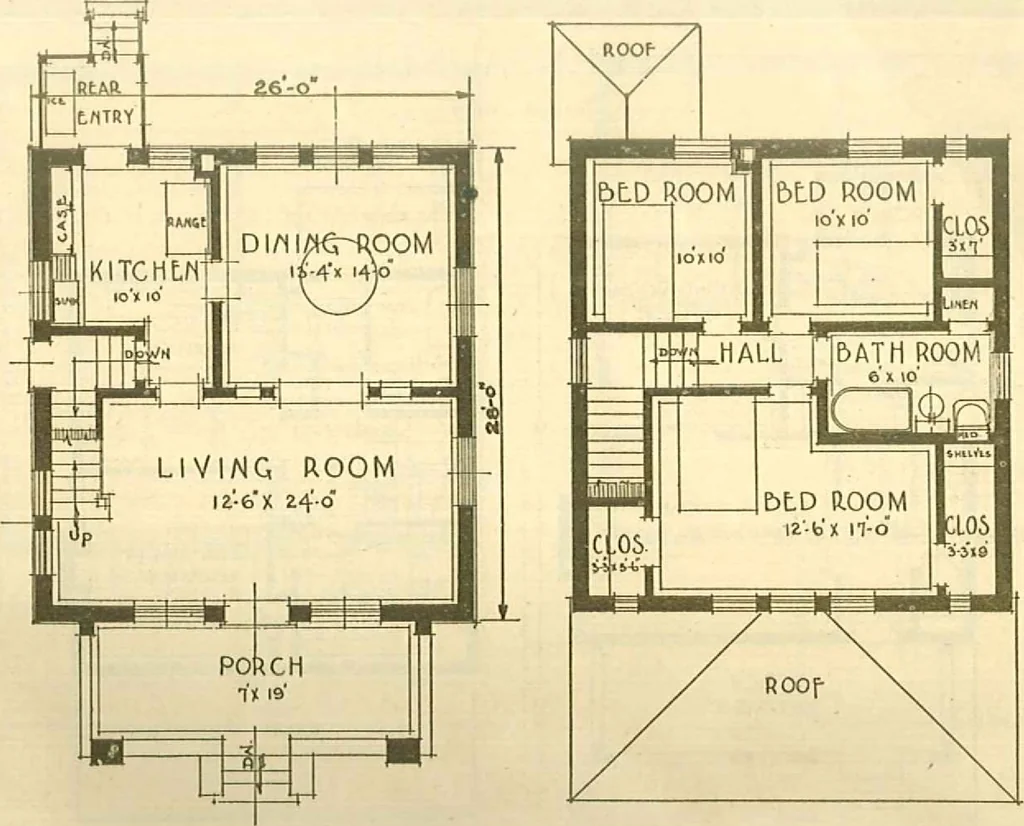 An illustration from Brick homes, 1922, leaf 20