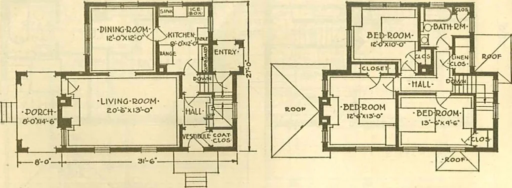 An illustration from Brick homes, 1922, leaf 23