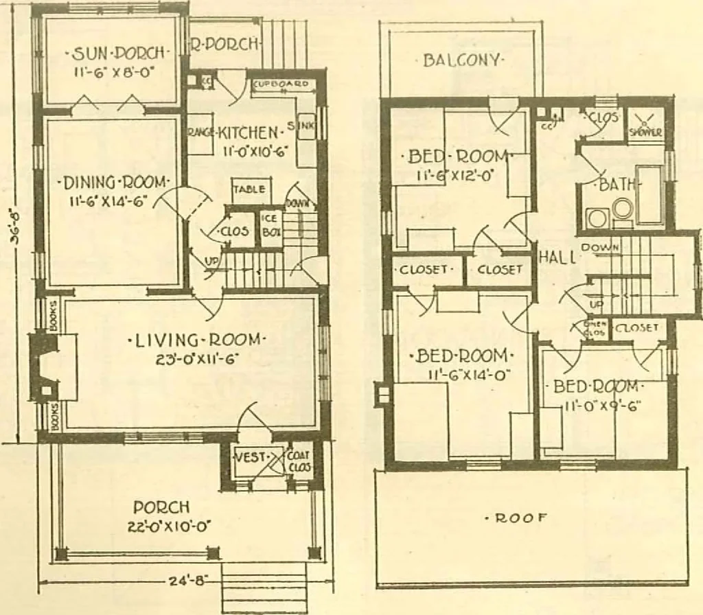An illustration from Brick homes, 1922, leaf 25