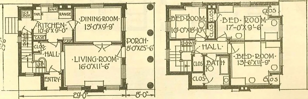 An illustration from Brick homes, 1922, leaf 26