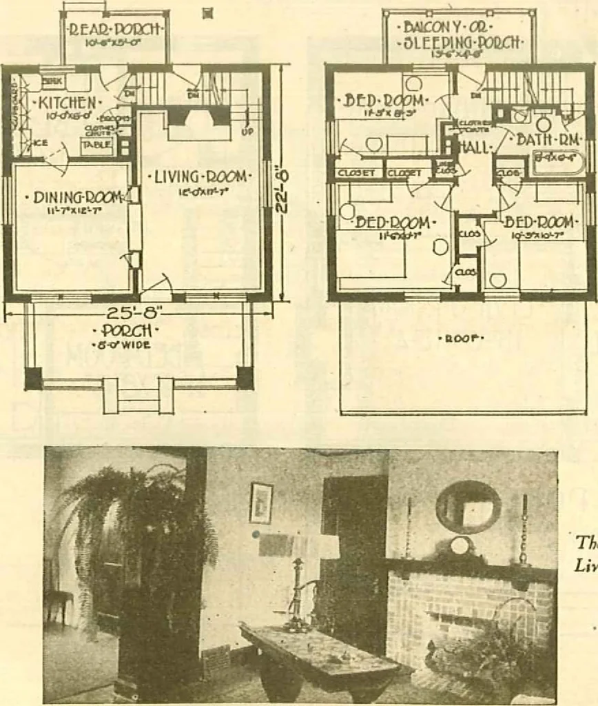 An illustration from Brick homes, 1922, leaf 28