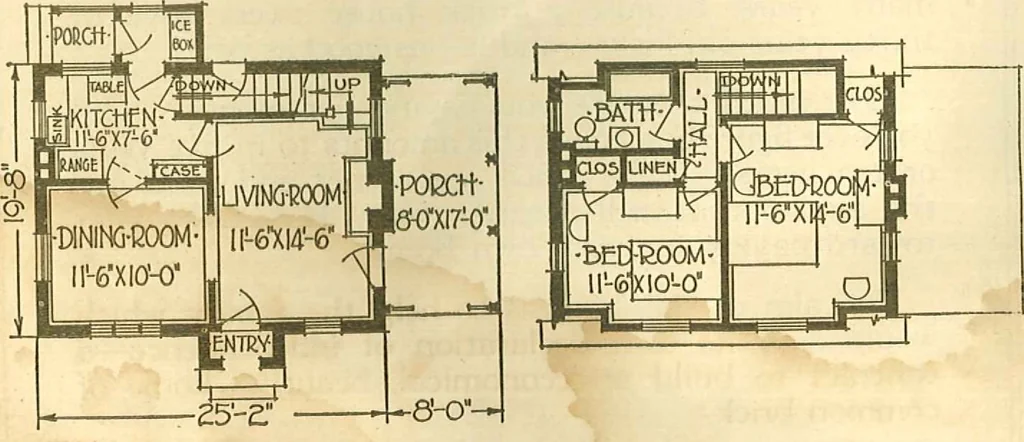 An illustration from Brick homes, 1922, leaf 3