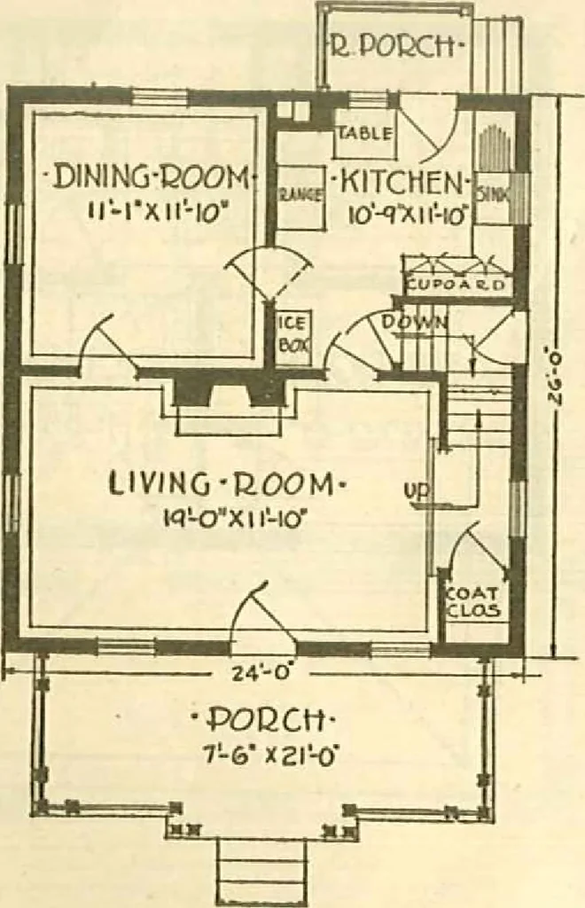 An illustration from Brick homes, 1922, leaf 31
