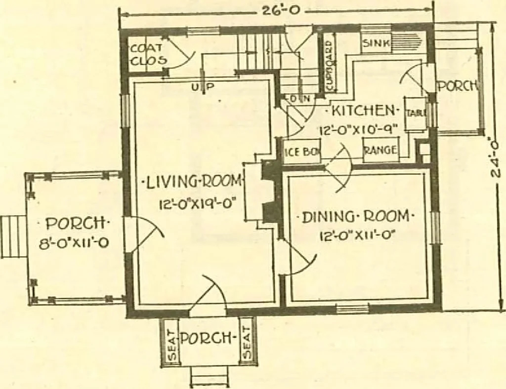 An illustration from Brick homes, 1922, leaf 32