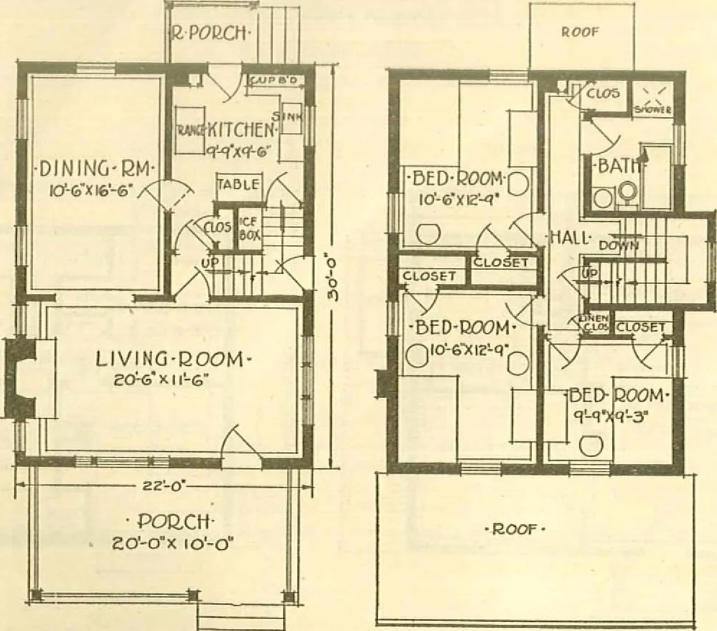 An illustration from Brick homes, 1922, leaf 33