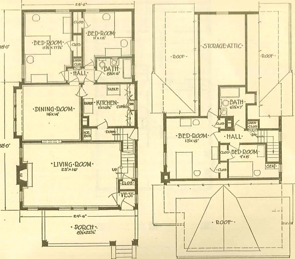 An illustration from Brick homes, 1922, leaf 34