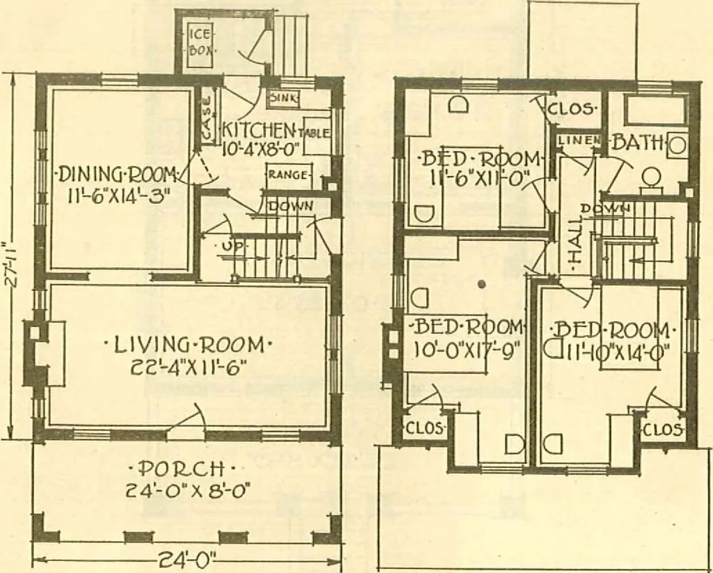 An illustration from Brick homes, 1922, leaf 37