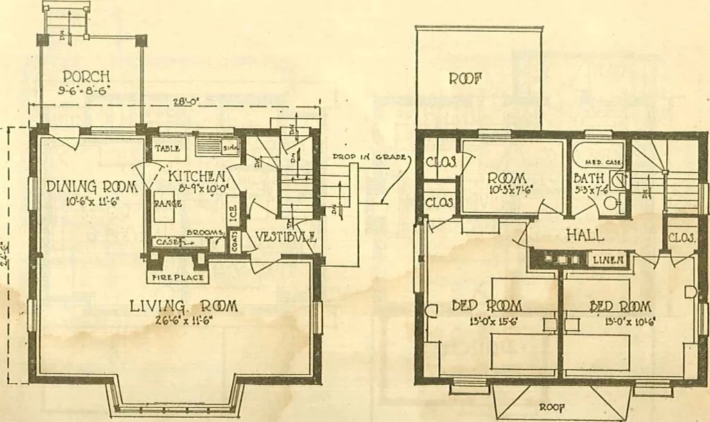 An illustration from Brick homes, 1922, leaf 4
