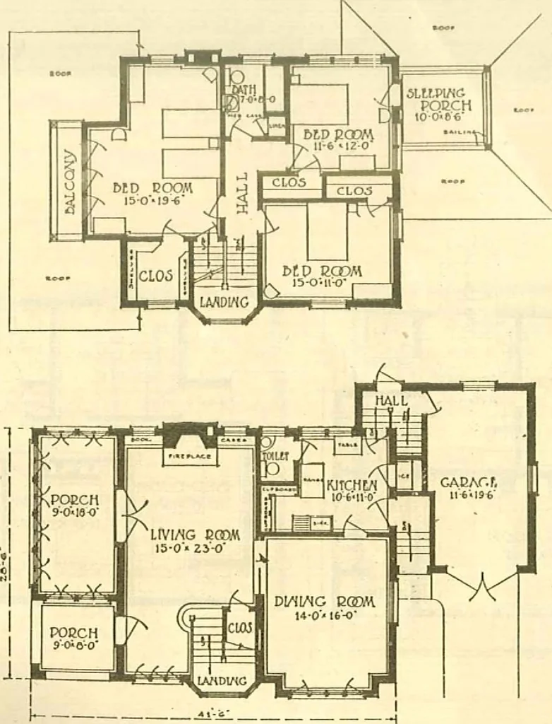An illustration from Brick homes, 1922, leaf 44