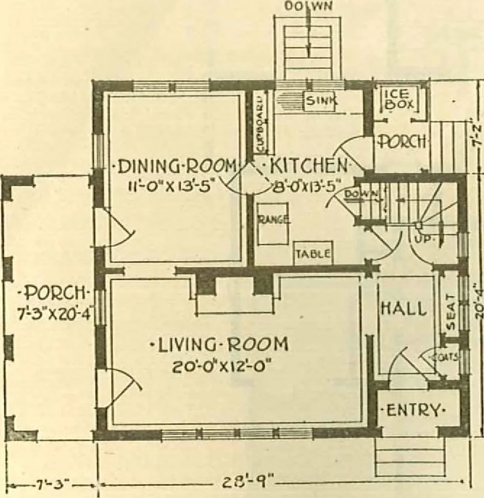 An illustration from Brick homes, 1922, leaf 45