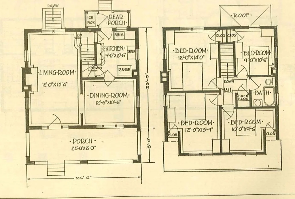An illustration from Brick homes, 1922, leaf 46