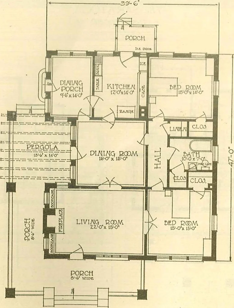 An illustration from Brick homes, 1922, leaf 49