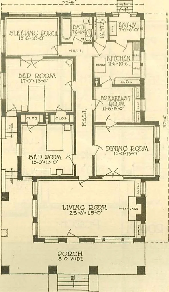 An illustration from Brick homes, 1922, leaf 50