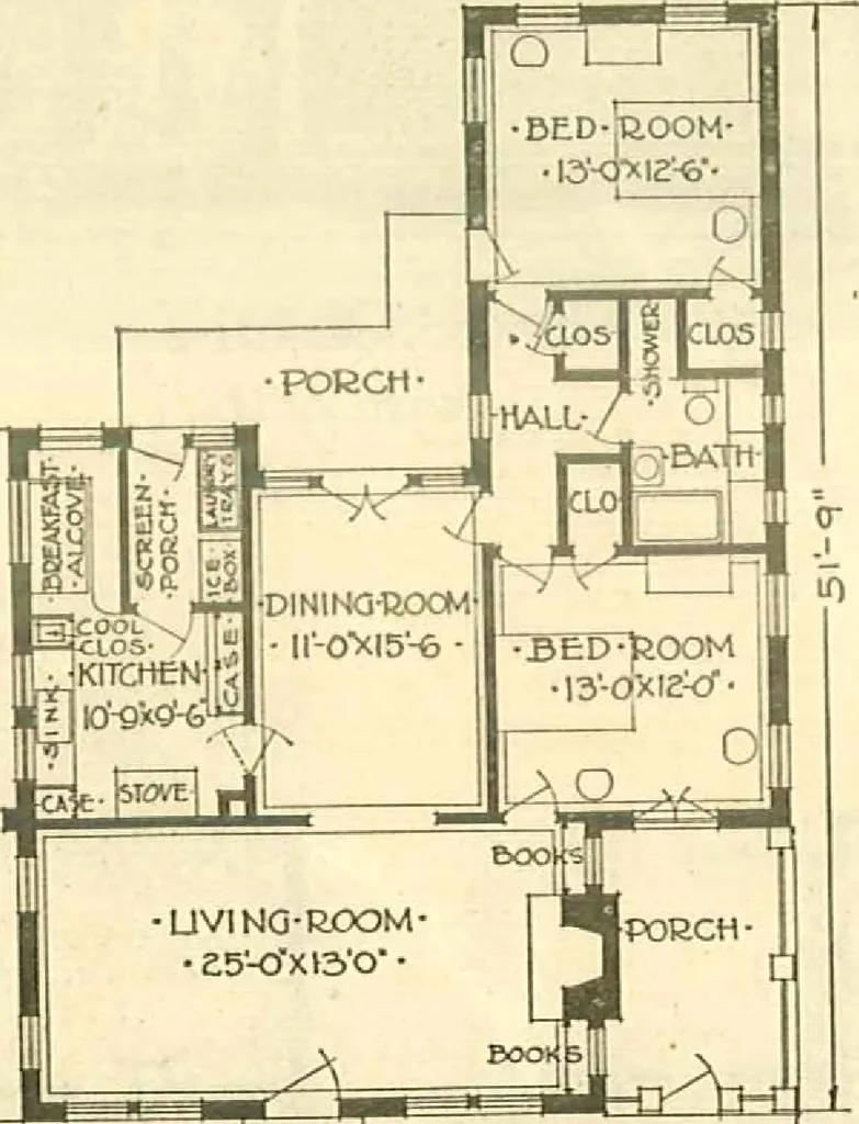 An illustration from Brick homes, 1922, leaf 54