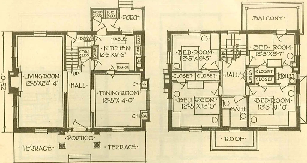 An illustration from Brick homes, 1922, leaf 56