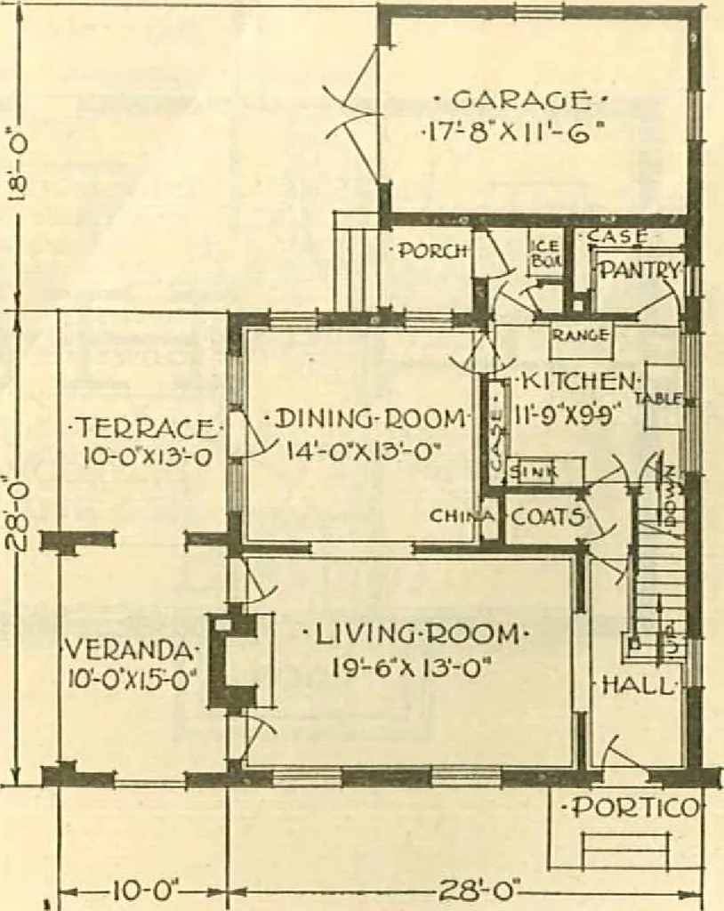 An illustration from Brick homes, 1922, leaf 57