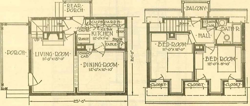 An illustration from Brick homes, 1922, leaf 8