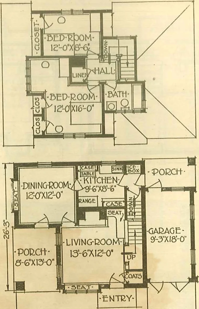 An illustration from Brick homes, 1922, leaf 9